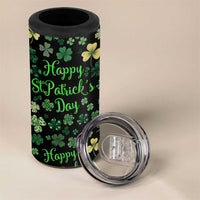 Lucky Irish Shamrocks 4 in 1 Can Cooler Tumbler Happy St Patricks Day
