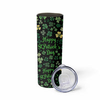 Lucky Irish Shamrocks Skinny Tumbler Happy St Patricks Day