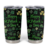 Lucky Irish Shamrocks Tumbler Cup Happy St Patricks Day