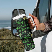 Lucky Irish Shamrocks Tumbler With Handle Happy St Patricks Day