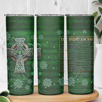 Funny Irish Facts Skinny Tumbler Nutrition Facts Celtic Cross Lucky Shamrocks St Patricks Day