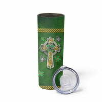 Irish Pride Celtic Cross Skinny Tumbler In My Veins Flows The Blood Of Irish Rebels Ireland