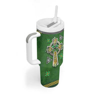 Irish Pride Celtic Cross Tumbler With Handle In My Veins Flows The Blood Of Irish Rebels Ireland