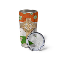 Irish Pride Celtic Cross Tumbler Cup Funny Nutrtion Fact Ireland Flag Vintage