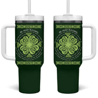 Irish Pride Celtic Shamrock Tumbler With Handle An Irish Blessing Lucky Wishes