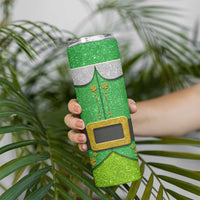 Funny Irish Nutrition Facts Skinny Tumbler Green Leprechaun Costume St Patrick's Day