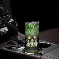 This Is My Lucky Cup Skinny Tumbler Cute Irish Gnomes Buffalo Palid Funny St Patricks Day