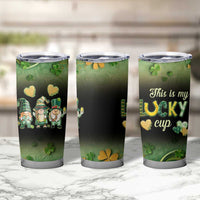 This Is My Lucky Cup Tumbler Cup Cute Irish Gnomes Buffalo Palid Funny St Patricks Day