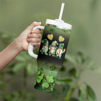 This Is My Lucky Cup Tumbler With Handle Cute Irish Gnomes Buffalo Palid Funny St Patricks Day