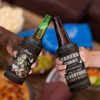 Personalized Christian Faith and Coffee Lover 4 in 1 Can Cooler Tumbler Christ Offers Forgiveness For Everyone Everywhere Funny Definition