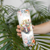 Christian Faith Floral Skinny Tumbler Bible Verse It Makes Them Possible Inspirational Religious Gifts