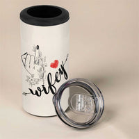 Funny Wifey 4 in 1 Can Cooler Tumbler Wife Nutrtion Facts Spouse Gift TB02