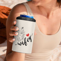 Funny Wifey 4 in 1 Can Cooler Tumbler Wife Nutrtion Facts Spouse Gift TB02