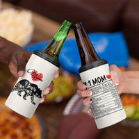 Mama Bear 4 in 1 Can Cooler Tumbler #1 Mom Nutrition Facts Floral Bear Mothers Day Gift TB02