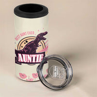 Best Aunt Ever Floral 4 in 1 Can Cooler Tumbler Funny Dinosaur Auntie Nutrition Facts Cute Rex Aunts Gift TB02