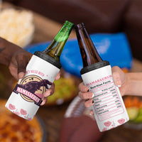 Don't Mess With Mamasaurus 4 in 1 Can Cooler Tumbler Funny Dinosaur Mom Nutrition Facts Cute Rex Floral Mama Mother's Day TB02