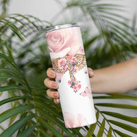 Floral Christian Faith Skinny Tumbler Inspirational Bible Verses Faith-based Religious Scripture