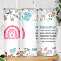 Funny Pharmacist Skinny Tumbler Pharmacy Tech Appreciation Pill Bottle Prescription