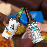 Funny Nurse Nutrition Facts 4 in 1 Can Cooler Tumbler Medical Rn Healthcare Worker Appreciation, Nursing School Student Gift