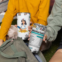 Funny Nurse Nutrition Facts Tumbler Cup Medical Rn Healthcare Worker Appreciation, Nursing School Student Gift