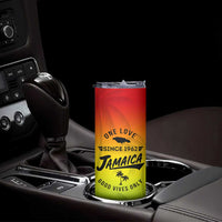 One Love Jamaica Skinny Tumbler Every Little Thing Gonna Be Alright Good Vibes Since 1962 - Wonder Print Shop