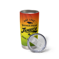 One Love Jamaica Tumbler Cup Every Little Thing Gonna Be Alright Good Vibes Since 1962 - Wonder Print Shop