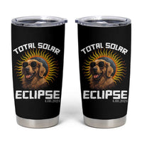 Total Solar Eclipse Tumbler Cup Golden Retriever April 8 2024 - Wonder Print Shop
