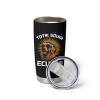 Total Solar Eclipse Tumbler Cup Golden Retriever April 8 2024 - Wonder Print Shop