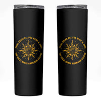 Celestial Total Solar Eclipse Skinny Tumbler April 8 2024 The Great North American Eclipse - Wonder Print Shop
