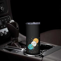 Funny Total Solar Eclipse Skinny Tumbler Cute Earth Moon Sun American Totality April 8 2024 - Wonder Print Shop