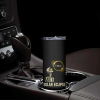 Total Solar Eclipse Skeleton Skinny Tumbler Funny Watching American Totality April 8 2024 Matching - Wonder Print Shop