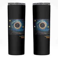 Total Solar Eclipse Skinny Tumbler April 8 2024 Starry Night Totality - Wonder Print Shop