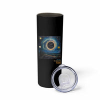 Total Solar Eclipse Skinny Tumbler April 8 2024 Starry Night Totality - Wonder Print Shop
