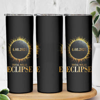 Total Solar Eclipse Skinny Tumbler 8 April 2024 Totality Phenomenon United States - Wonder Print Shop
