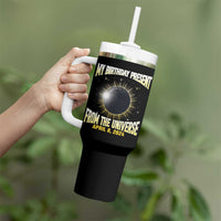 Total Solar Eclipse Tumbler With Handle My Birthday Present From The Universe April 8 2024 - Wonder Print Shop