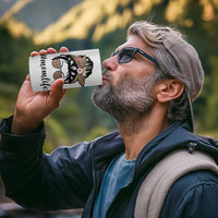 Funny Mom Life 4 in 1 Can Cooler Tumbler Mama Mommy Mom Bruh Leopard Messy Bun