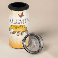 Mama Bear Floral Sunflower 4 in 1 Can Cooler Tumbler Tough As A Mother Botanical Garden Uplifting Gift