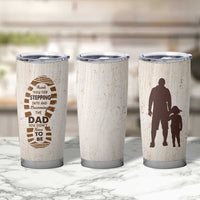 Stepdad and Stepdaughter Tumbler Cup Thank You For Stepping In Girl Dad Retro Vintage - Wonder Print Shop