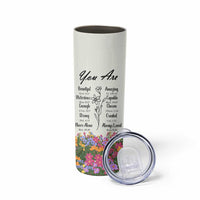Uplifting Christian Faith Skinny Tumbler I Can Do All Things Through Christ Who Strengthans Me Bible Verse Motivation