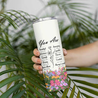Uplifting Christian Faith Skinny Tumbler I Can Do All Things Through Christ Who Strengthans Me Bible Verse Motivation