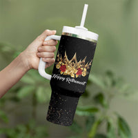 Funny Retirement Tumbler With Handle A Wise Women Once Said I'm Outta Here And She Lived Happily Ever After - Wonder Print Shop