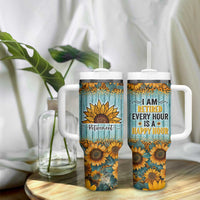Funny Retirement Gifts For Women Tumbler With Handle Retired Every Hour Is A Happy Hour - Wonder Print Shop