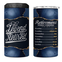 The Legend Has Retired 4 in 1 Can Cooler Tumbler Do Whatever The Hell You Want To Do Retirement Gifts - Wonder Print Shop