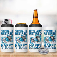 Fishing Gifts For Men Retirement 4 in 1 Can Cooler Tumbler O'fishally Retired Fisherman - Wonder Print Shop