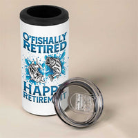 Fishing Gifts For Men Retirement 4 in 1 Can Cooler Tumbler O'fishally Retired Fisherman - Wonder Print Shop