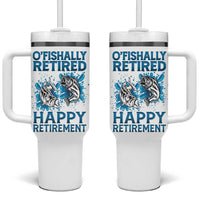 Fishing Gifts For Men Retirement Tumbler With Handle O'fishally Retired Fisherman - Wonder Print Shop