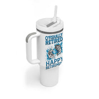 Fishing Gifts For Men Retirement Tumbler With Handle O'fishally Retired Fisherman - Wonder Print Shop
