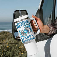 Fishing Gifts For Men Retirement Tumbler With Handle O'fishally Retired Fisherman - Wonder Print Shop