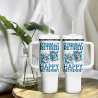 Fishing Gifts For Men Retirement Tumbler With Handle O'fishally Retired Fisherman - Wonder Print Shop