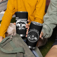 Retirement Gifts For Men Tumbler Cup My Retirement Plan Bicycle Biker Living The Bike Life - Wonder Print Shop
